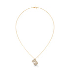 Diamond Initial "J" Pendant