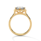 Round Diamond Vintage Halo Engagement Ring