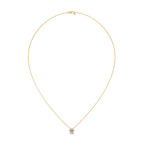 Pear Diamond Floral Pendant
