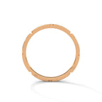 Faceted Gold Wedding Band