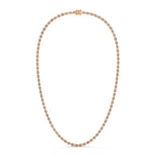 Emerald Cut Diamond Tennis Necklace
