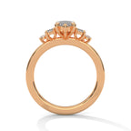 Marquise Cut Three Stone Diamond Engagement Ring
