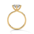 Round Cut Diamond Pavé Engagement Ring