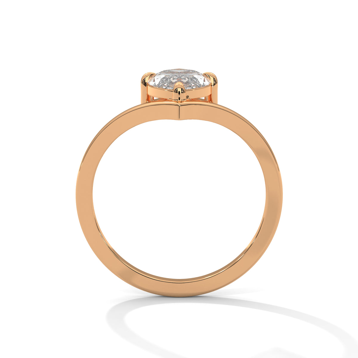 1.50 ct Marquise Cut Solitaire Lab Grown Diamond Engagement Ring – Style MJR2605342 – view 8 of 9 | Jewelix Atelier