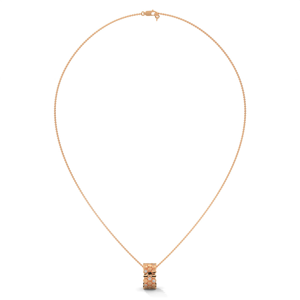 Honeycomb Diamond Pendant