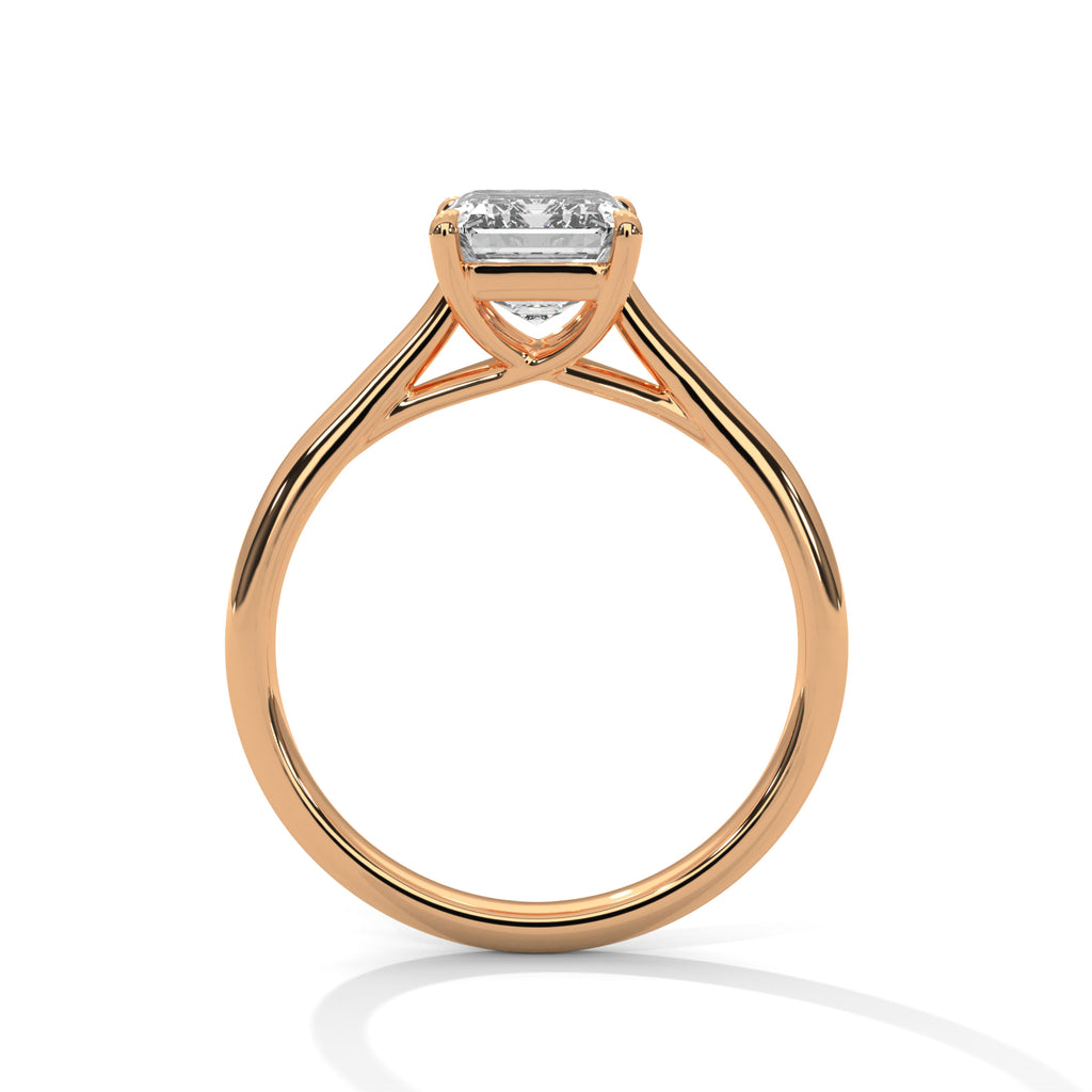 Emerald Cut Solitaire Engagement Ring