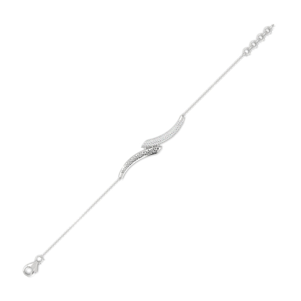 Pavé Wave Diamond Bracelet