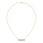 Multi Shape Diamond Bar Pendant