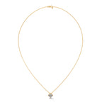 Asscher Solitaire Diamond Pendant