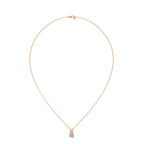 Emerald Cut Diamond Bar Pendant