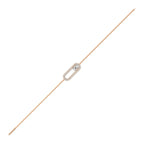 Diamond Paperclip Bracelet