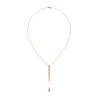 Pear Diamond Y Drop Necklace