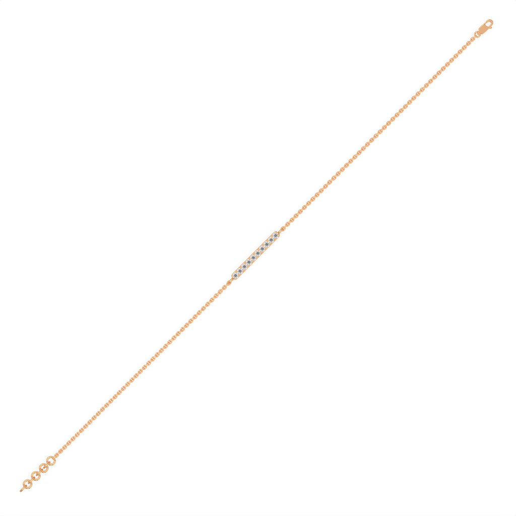 Diamond Bar Station Bracelet