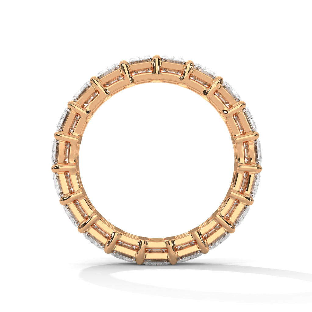 Emerald Cut Diamond Eternity Band Ring