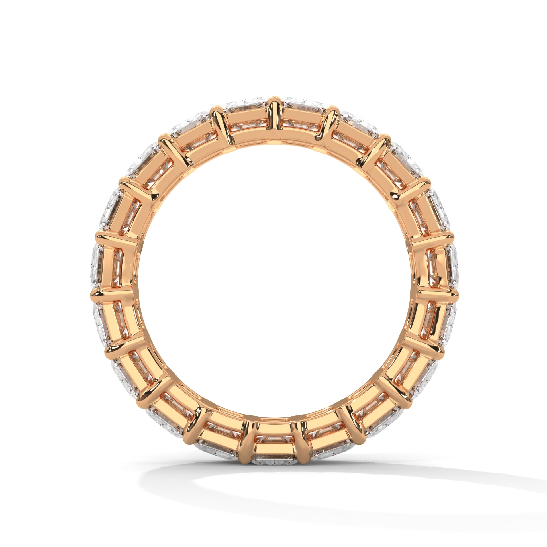 Emerald Cut Diamond Eternity Band Ring