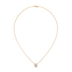 Heart Diamond Floral Pendant