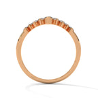 Marquise & Round Diamond Chevron Ring