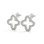 Diamond Clover Stud Earring