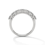 Emerald Cut Seven Stone Diamond Anniversary Ring