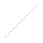 Diamond Paperclip Link Bracelet