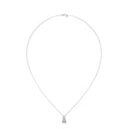 Emerald Cut Diamond Bar Pendant