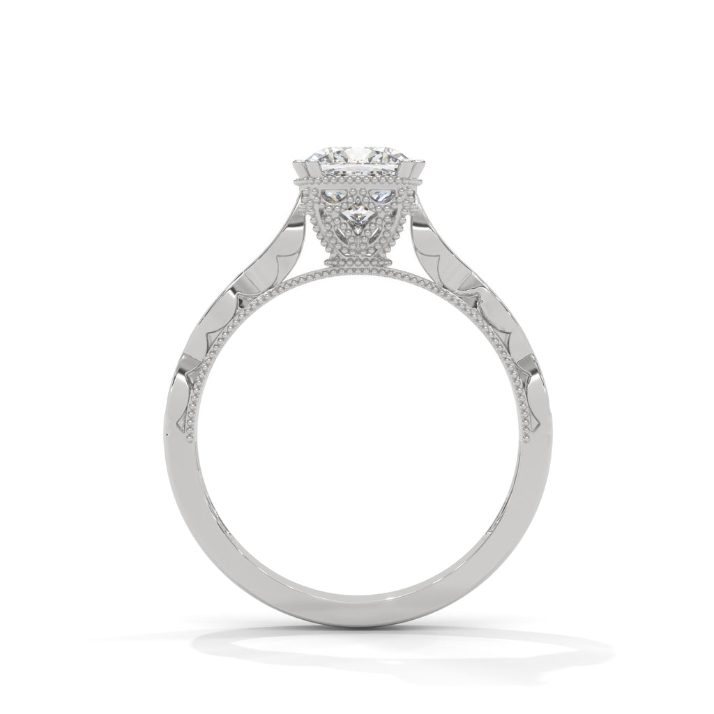 Vintage Cushion Cut Diamond Ring
