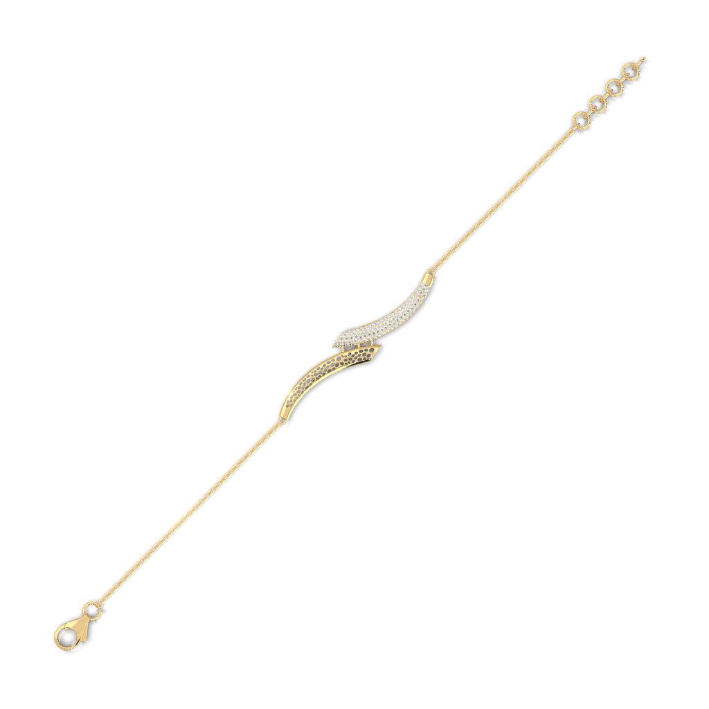 Pavé Wave Diamond Bracelet