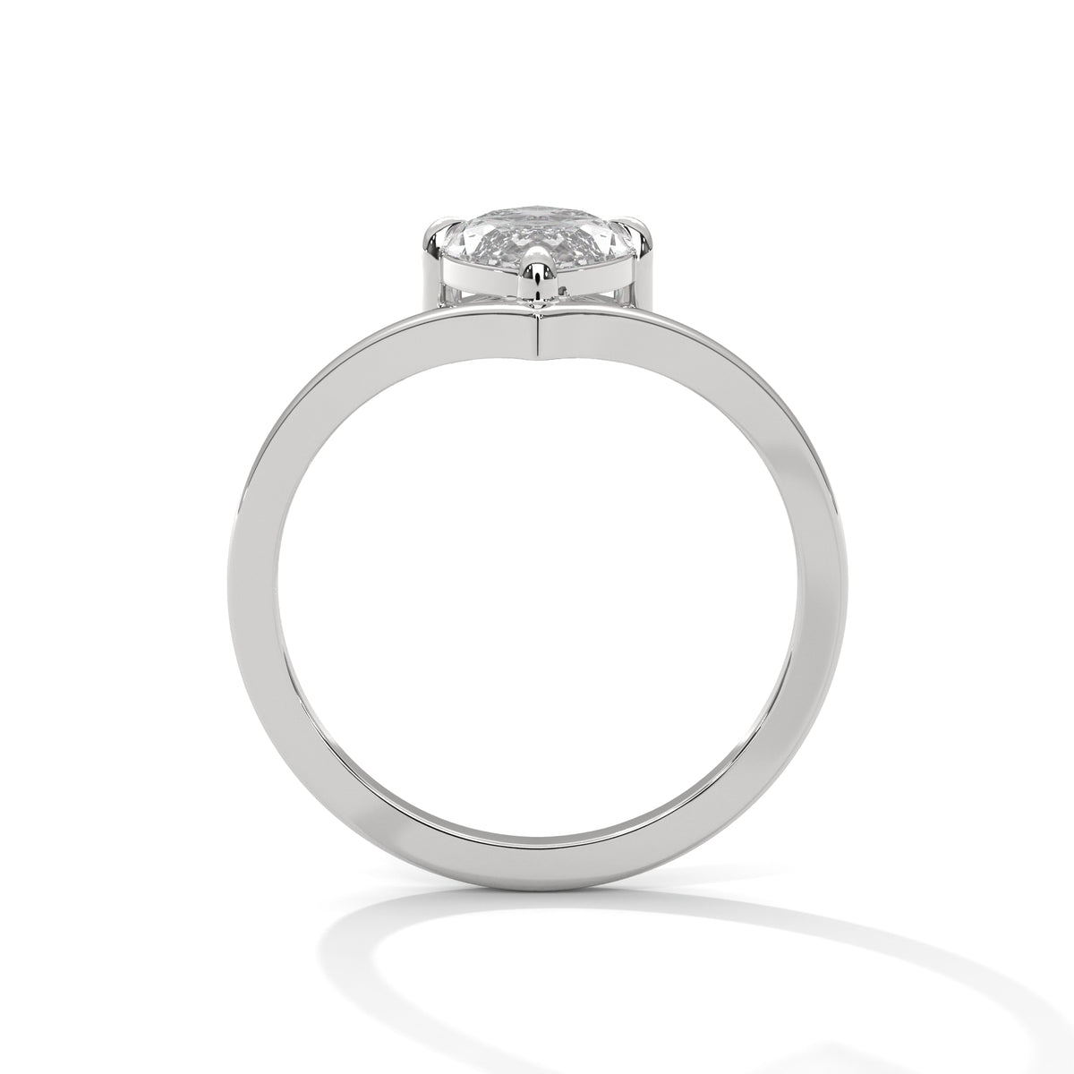1.50 ct Marquise Cut Solitaire Lab Grown Diamond Engagement Ring – Style MJR2605342 – view 7 of 9 | Jewelix Atelier