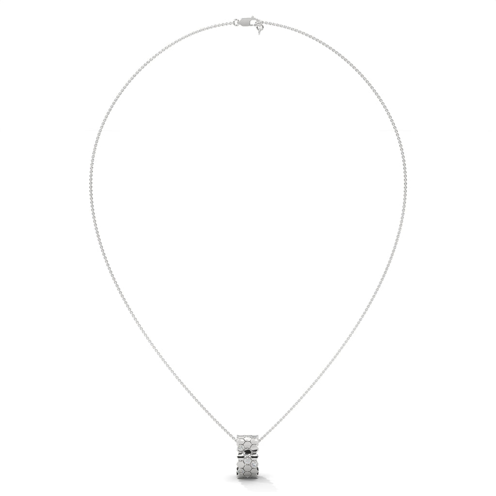 Honeycomb Diamond Pendant