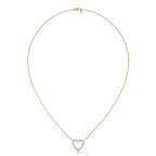 Open Heart Diamond Pendant