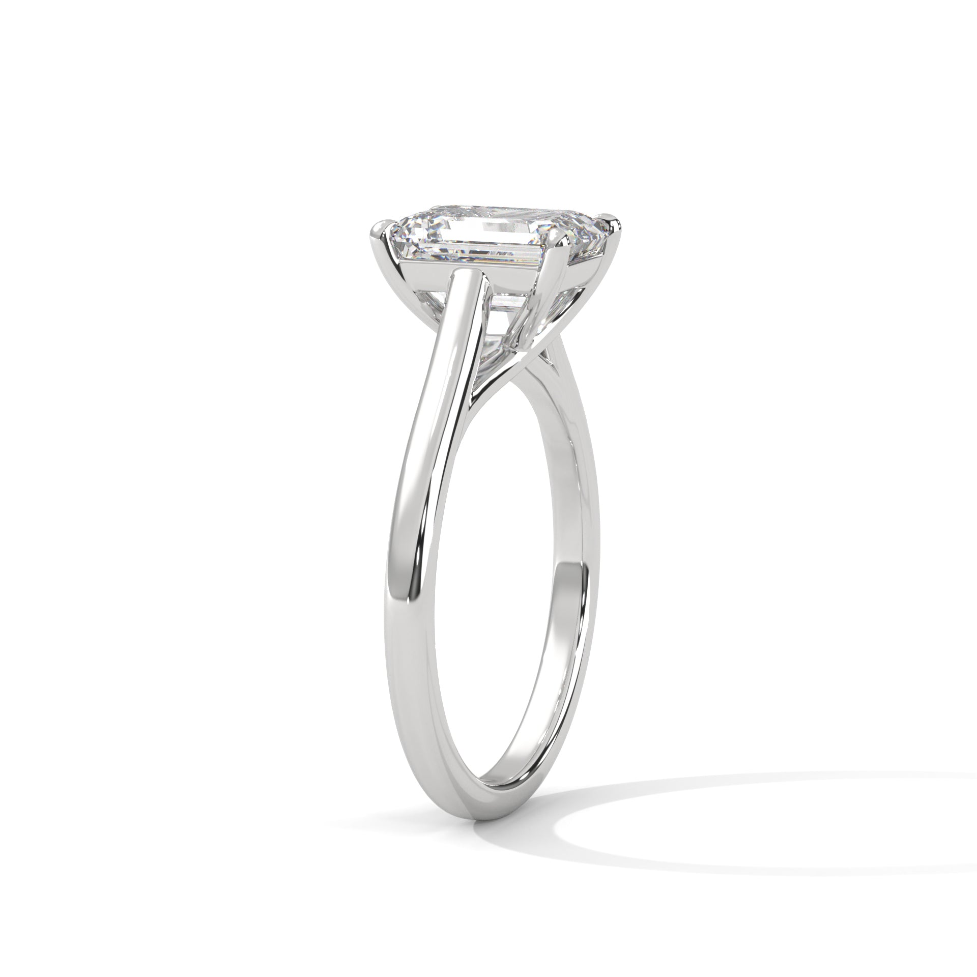 Radiant Cut Solitaire Engagement Ring