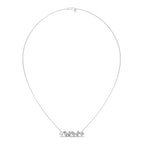 Multi Shape Diamond Bar Pendant
