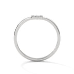 Diamond Chevron Wishbone Ring
