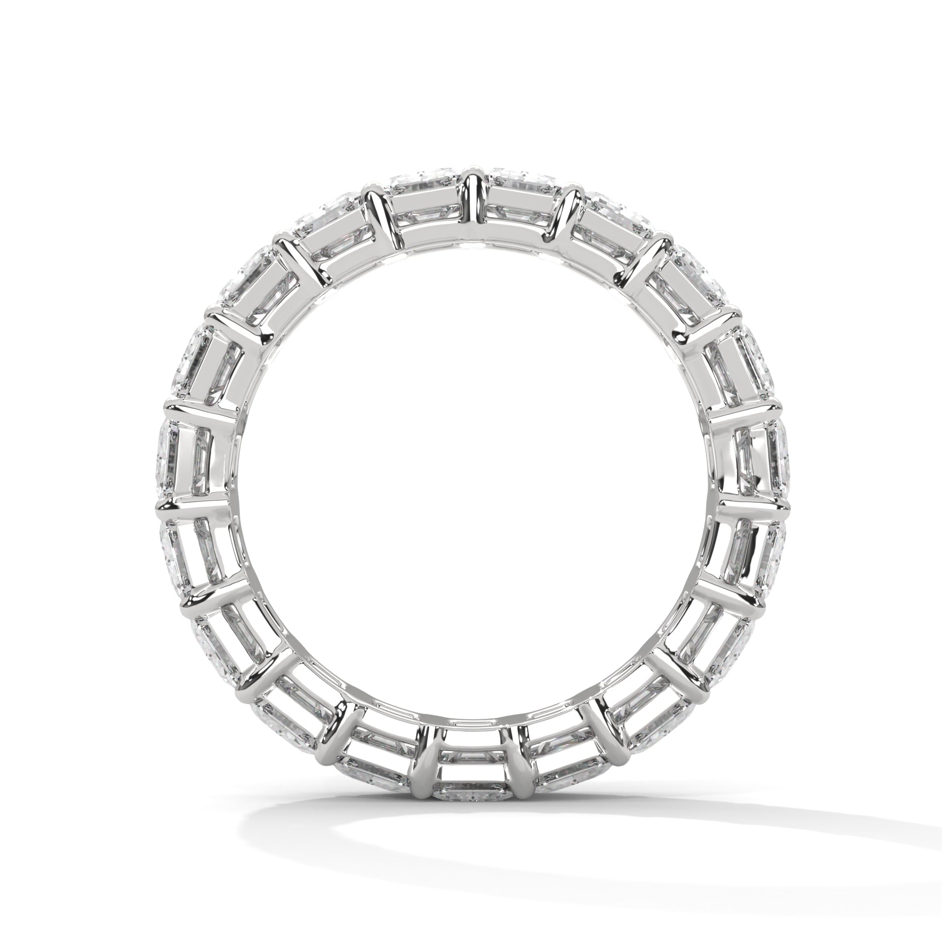 Emerald Cut Diamond Eternity Band Ring