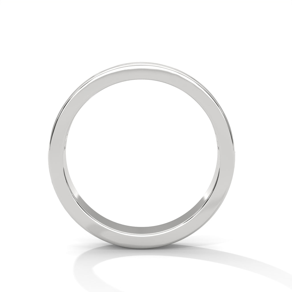 Baguette Cut Channel Set Wedding Band