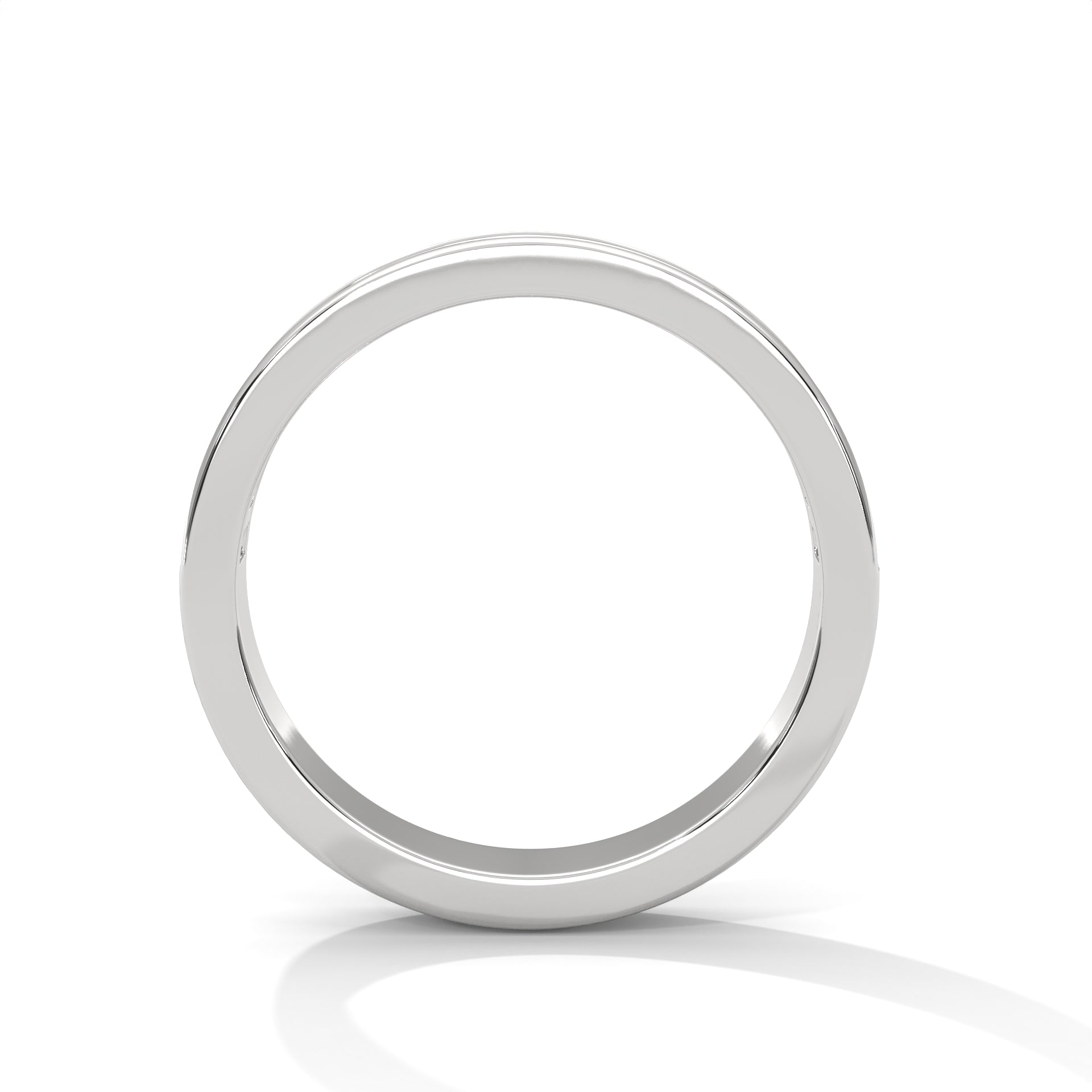 Baguette Cut Channel Set Wedding Band