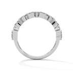 Marquise & Round Diamond Alternating Band Ring