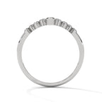 Marquise & Round Diamond Chevron Ring