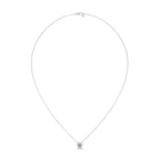 Pear Diamond Floral Pendant