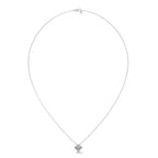 Asscher Solitaire Diamond Pendant