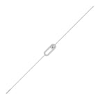 Diamond Paperclip Bracelet