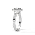 Asscher Cut Diamond Halo Engagement Ring