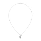 Pear Diamond Halo Pendant
