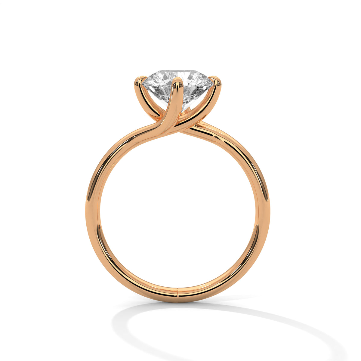 Éterna Twist Lab Grown Diamond Engagement Ring – view 6 of 9 | Jewelix Atelier