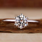 0.50 to 3.0 CT Round Brilliant Cut Lab Grown Diamond Ring