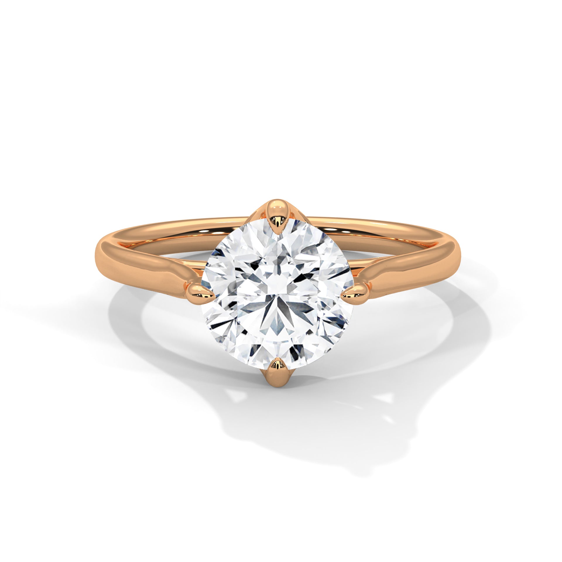Round Brilliant Solitaire Diamond Engagement Ring
