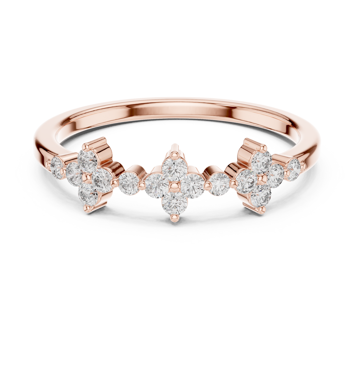 0.228 CTW Floral Diamond Cluster Ring – Style LR-22 – view 5 of 12, lab grown diamond ring | Jewelix Atelier