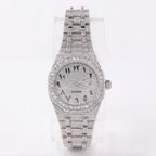 Fully Iced-Out Moissanite Automatic Watch