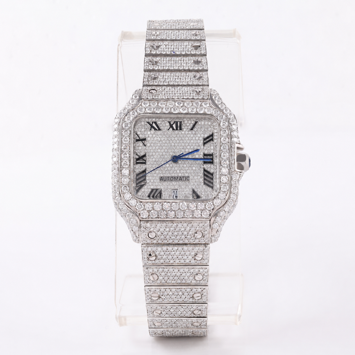 Full White Iced Out Luxury Watch