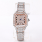 Two-Tone Iced Out Luxury Watch